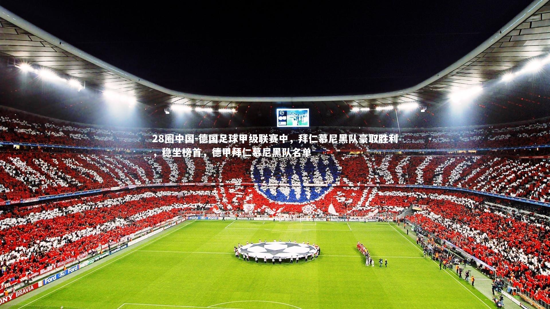 28圈中国-德国足球甲级联赛中，拜仁慕尼黑队豪取胜利，稳坐榜首，德甲拜仁慕尼黑队名单